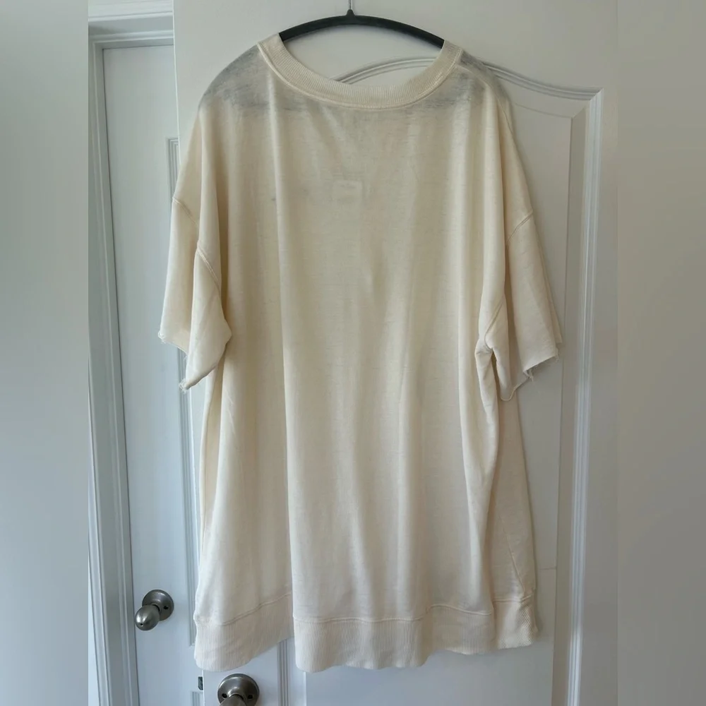 NWT Free People “Dream On” Cotton Cozy Cool Girl Lounge T-Shirt - Picture 3 of 7